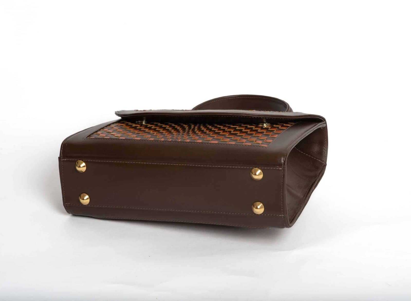 Bolsa Odete Weaving Café Caramelo - Image 5