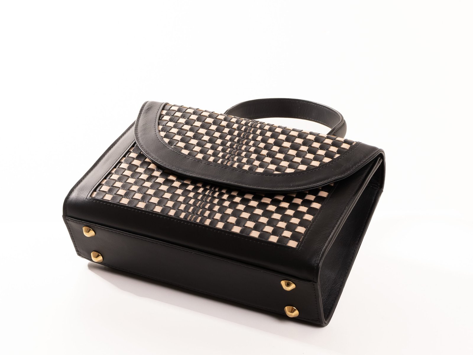 Bolsa Odete Weaving Preto Nude - Image 4