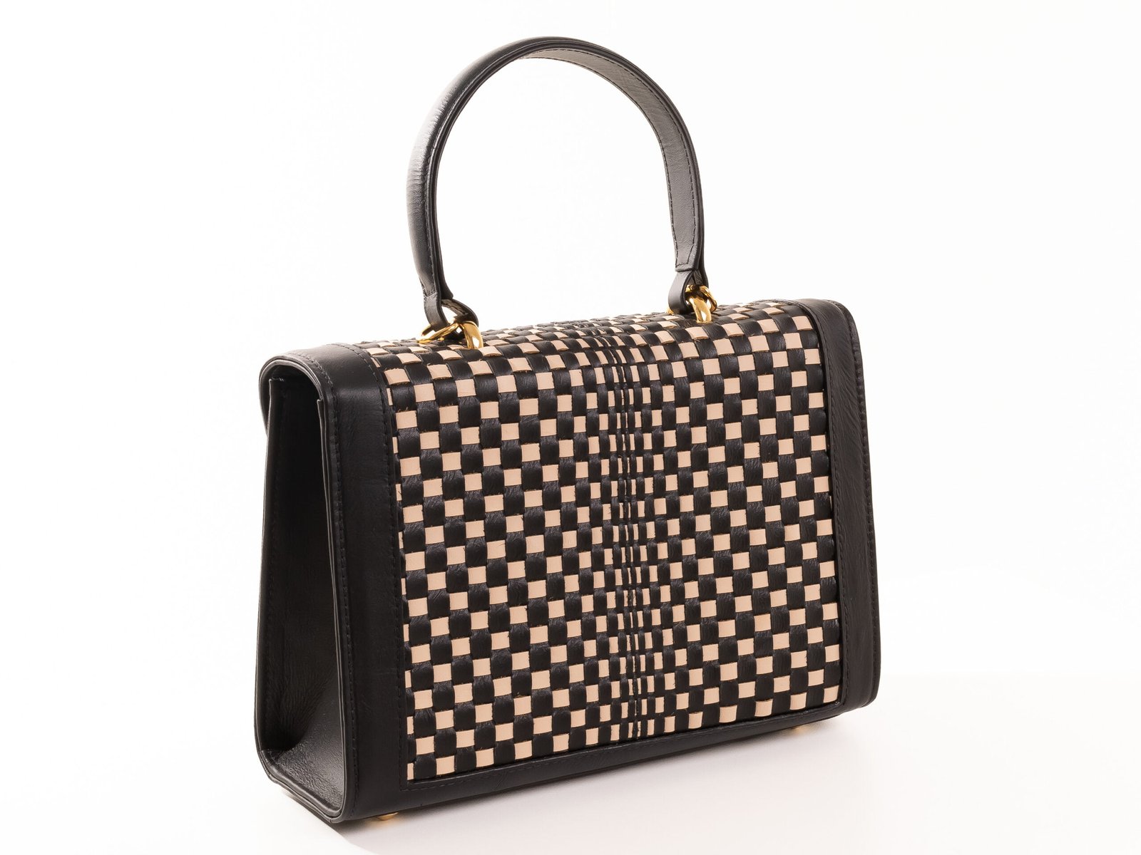 Bolsa Odete Weaving Preto Nude - Image 5